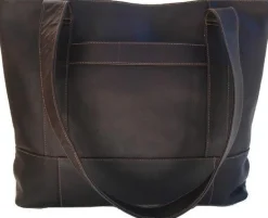 Piel Leather Top-Zip Tote