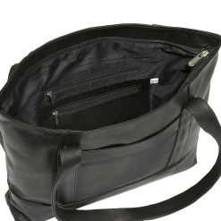 Piel Leather Top-Zip Tote