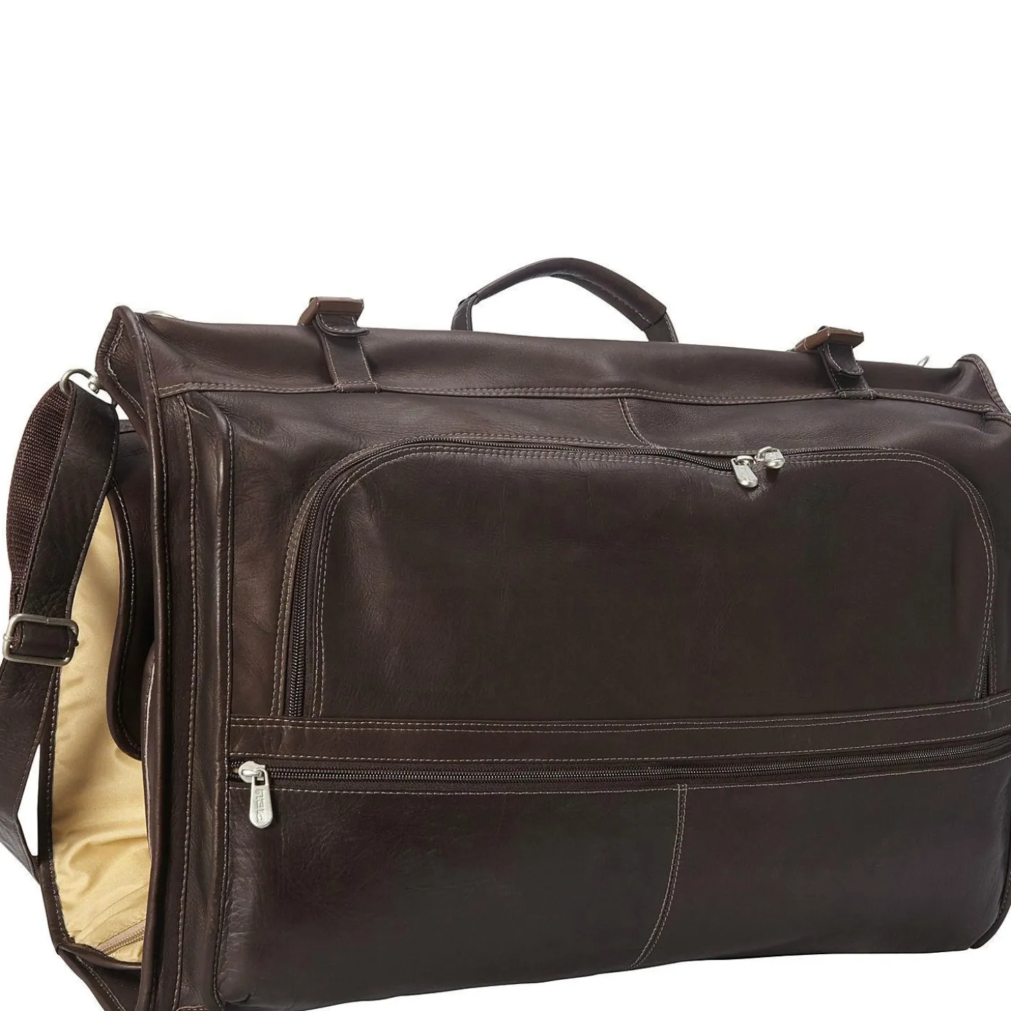 Piel Leather Tri-Fold Garment Bag