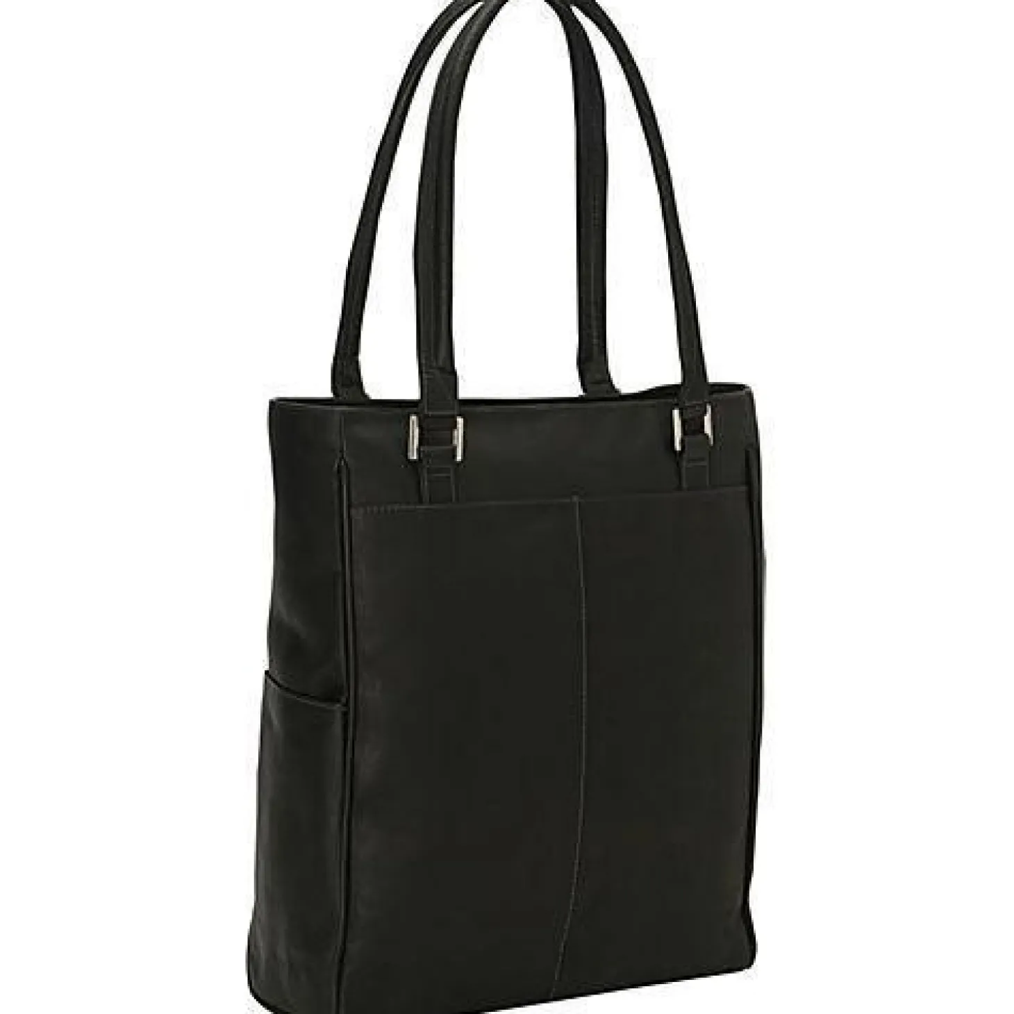 Piel Leather Vertical Laptop Tote