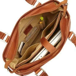 Piel Leather Vertical Laptop Tote