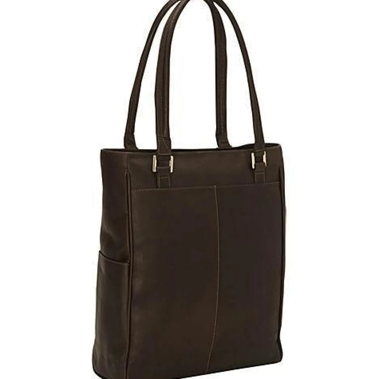 Piel Leather Vertical Laptop Tote