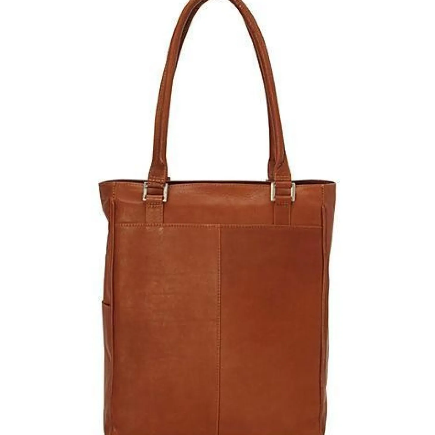Piel Leather Vertical Laptop Tote
