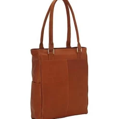 Piel Leather Vertical Laptop Tote