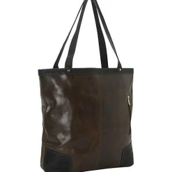 Piel Leather Vintage Vertical Tote