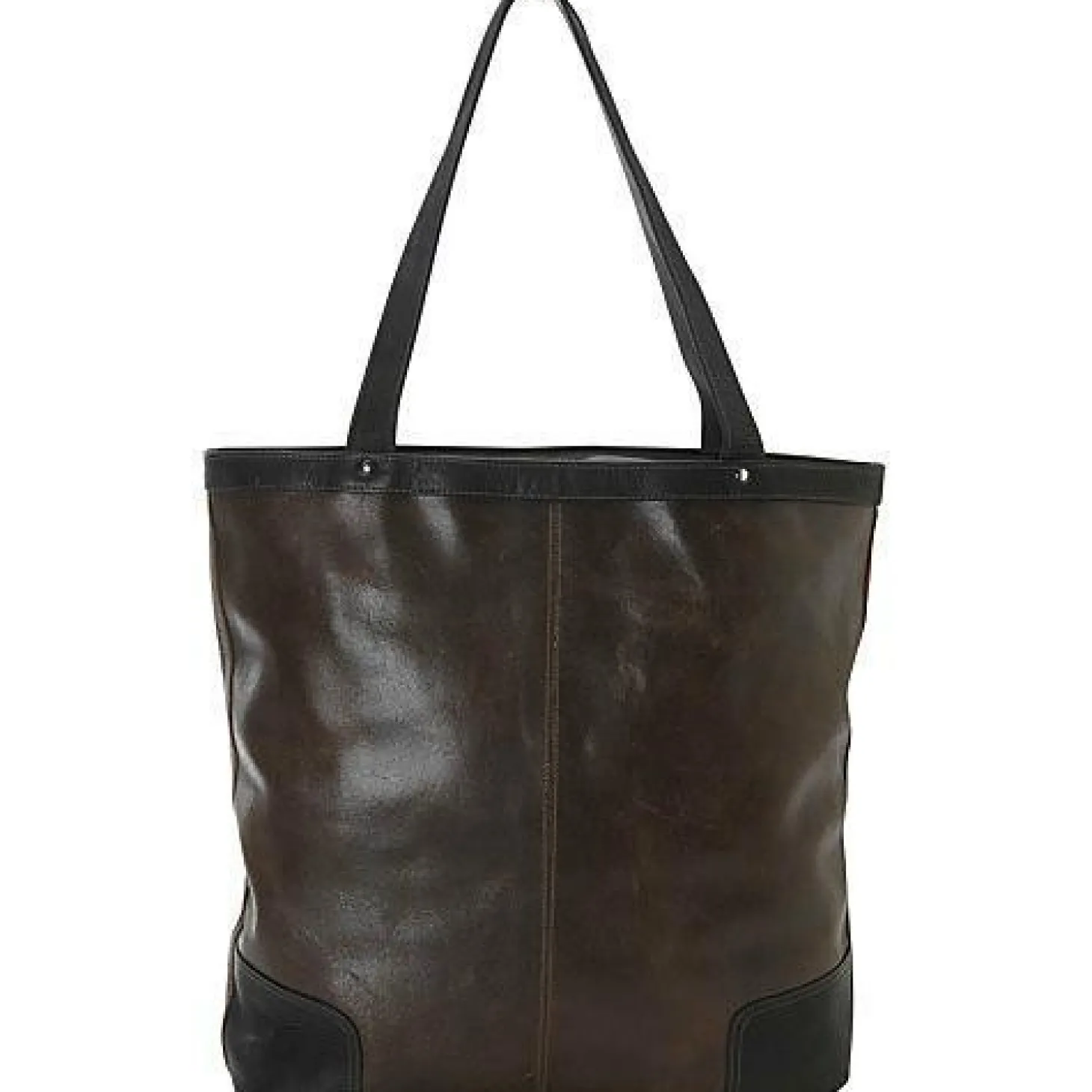 Piel Leather Vintage Vertical Tote