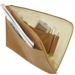 Piel Leather Zip Around Envelope