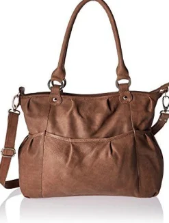 Piel Leather Zippered Cross-Body Tote