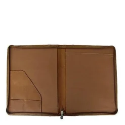 Piel Leather Zippered Padfolio