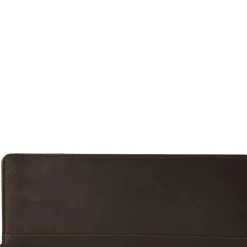 Piel Leather Zippered Tie Case With Snaps