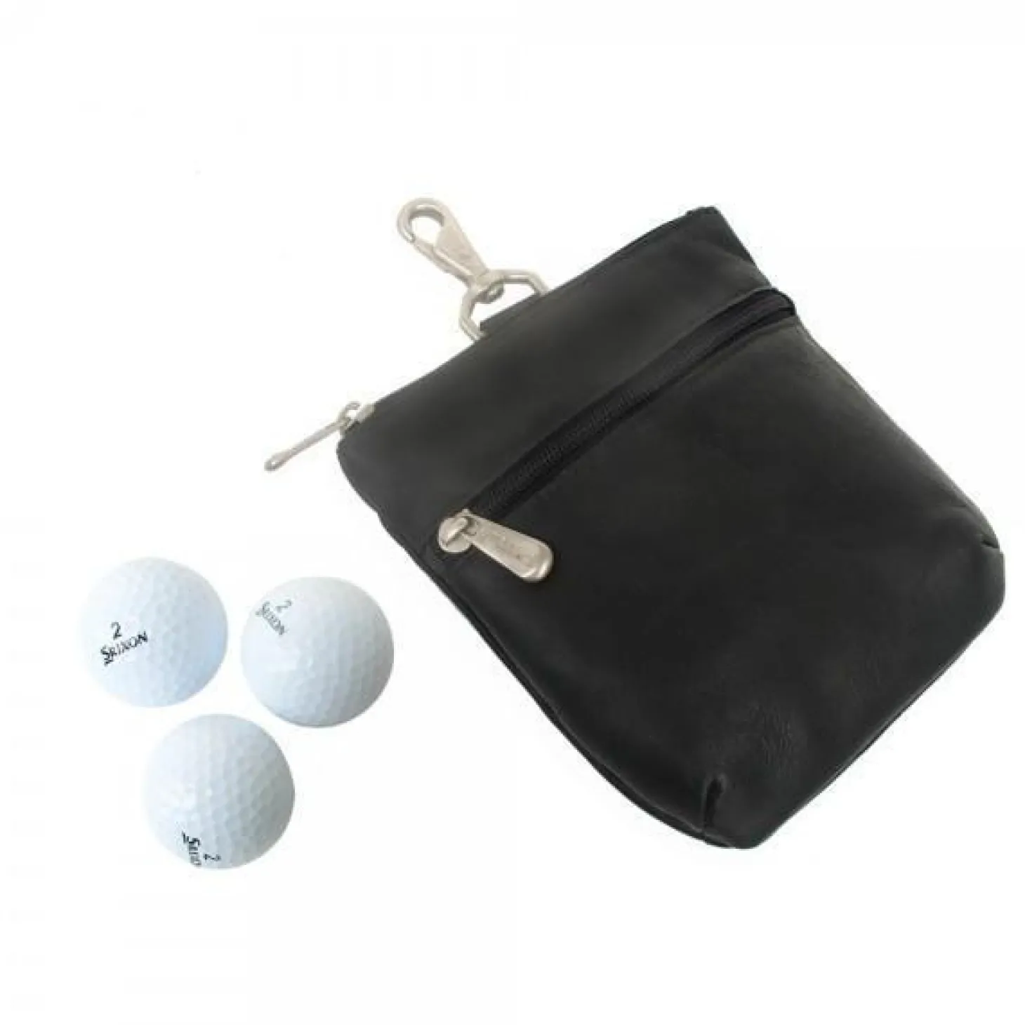 Piel Leather Zippered Valuable Pouch
