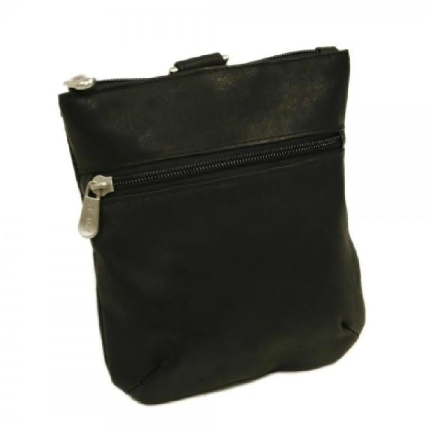 Piel Leather Zippered Valuable Pouch