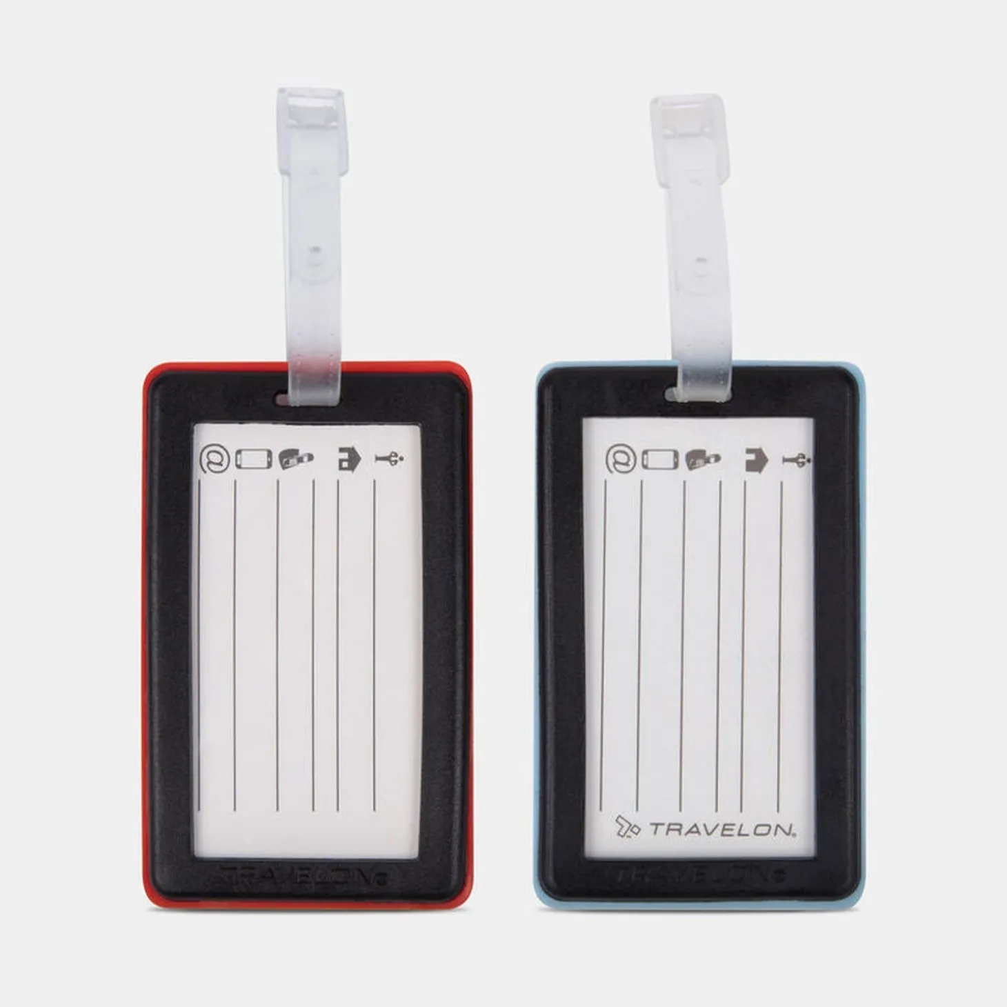 Travelon Set Of 2 Luggage Tags, Passport Stamps
