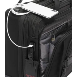 TUMI Alpha Deluxe Laptop Expandable Wheeled Brief