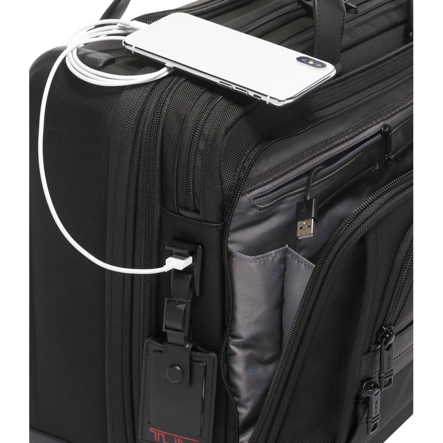 TUMI Alpha Deluxe Laptop Expandable Wheeled Brief