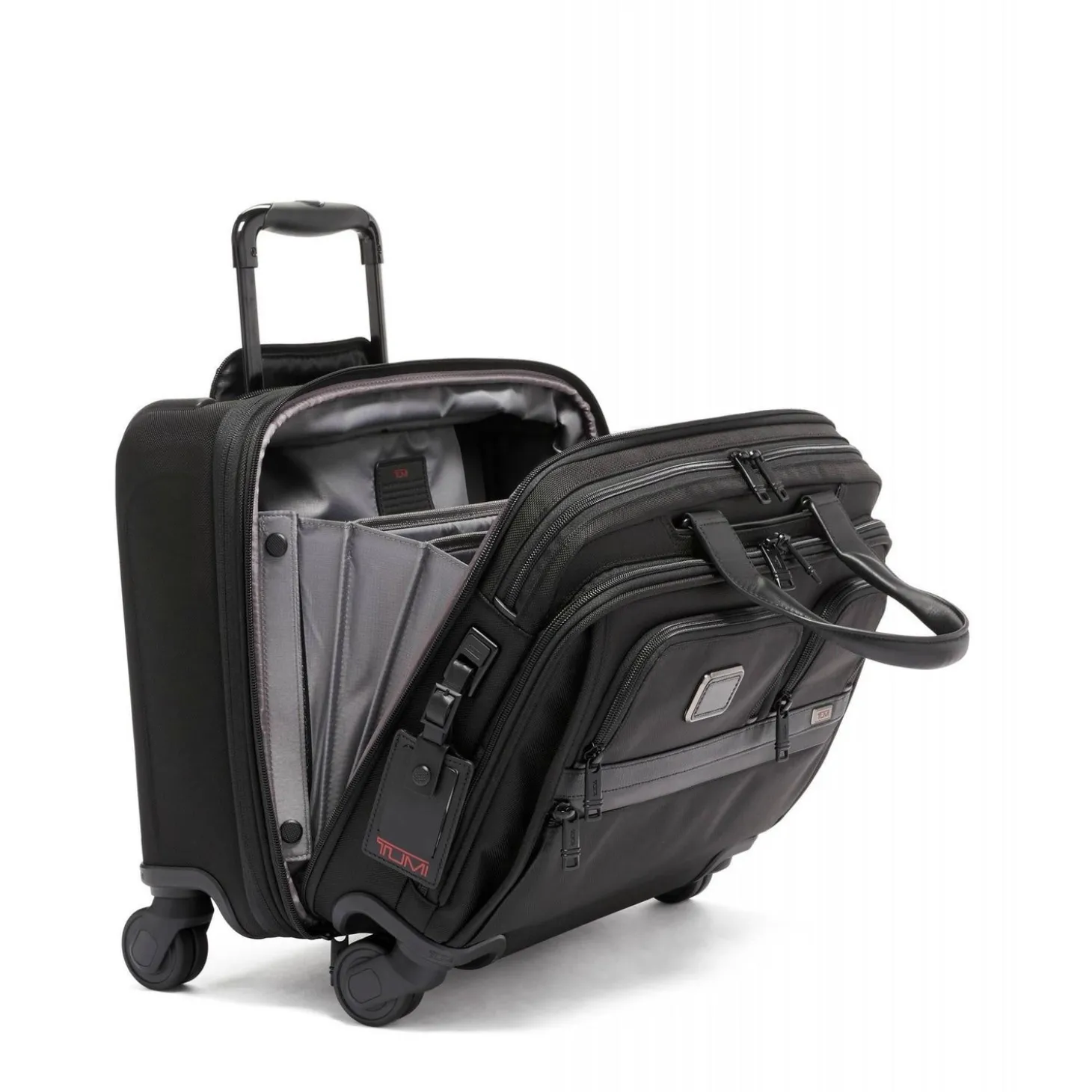 TUMI Alpha Deluxe Laptop Expandable Wheeled Brief