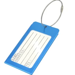 Voltage Valet Metal Luggage Tag with Cable