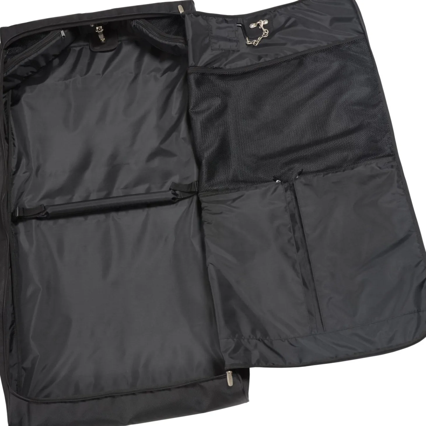 Wally Bags 45-inch Framed Garment Bag with Shoulder Strap and Multiple Pockets