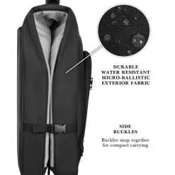 Wally Bags Solutions 45-inch Premium Garment Bag with Shoulder Strap and Multiple Pockets