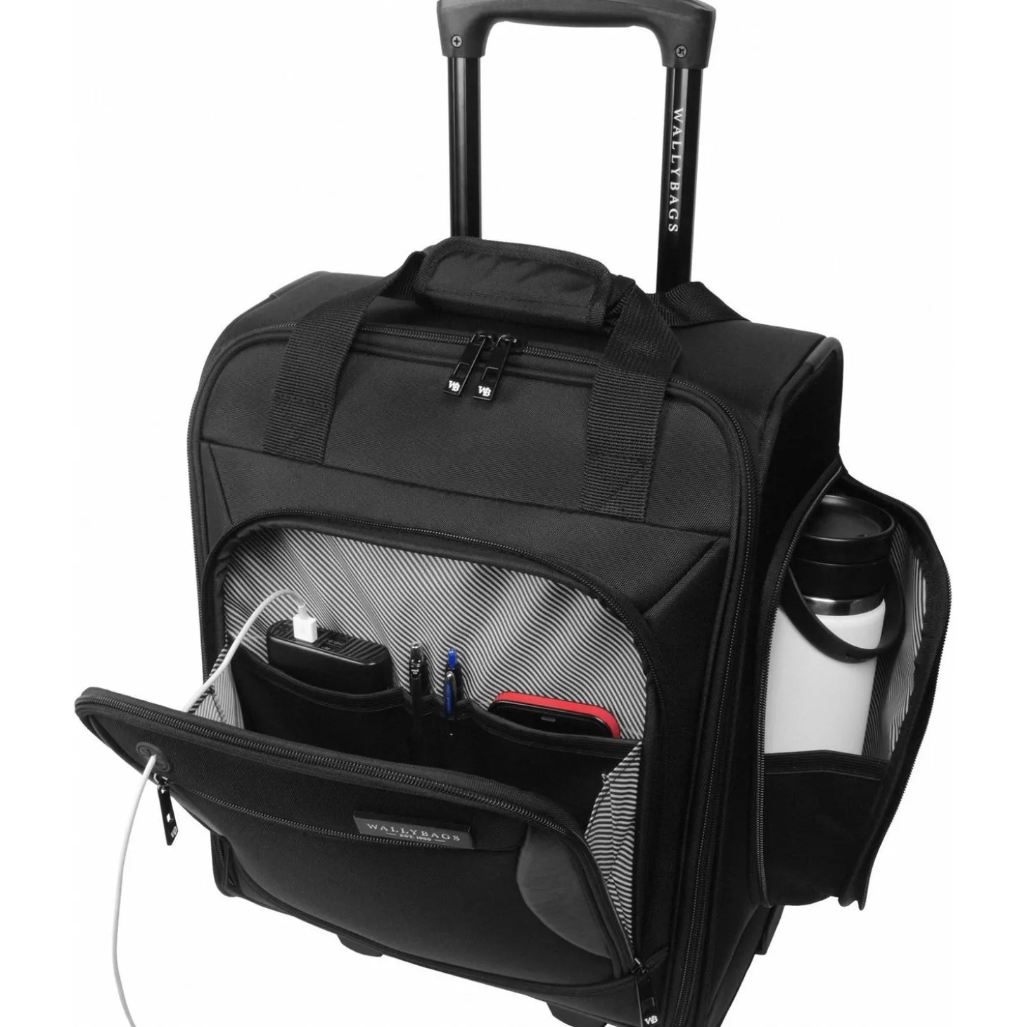 Wally Bags Solutions 16-inch Underseat Bag with Padded Electronics Pockets